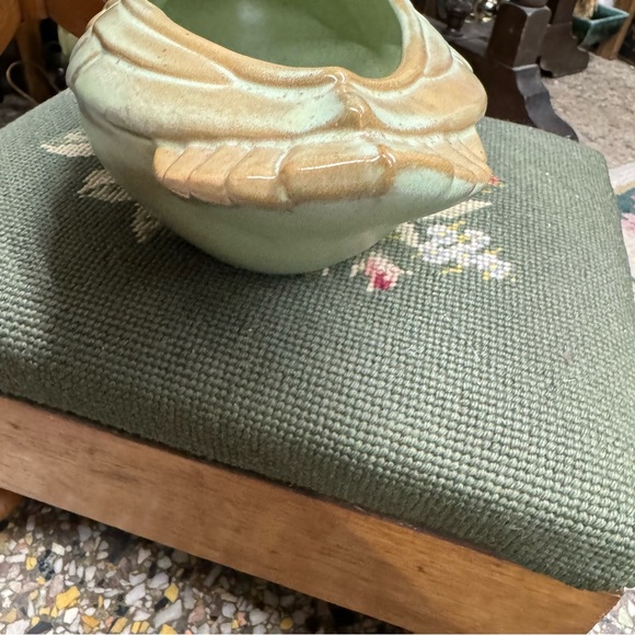 FRANKOMA Art Pottery Prairie Green Mallard Duck Planter Pot 208 - Picture 5 of 10